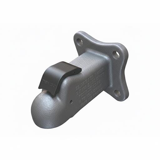 Demco Primed 2-5/16" EZ-Latch Flat Mount 25,000 lbs. Coupler - 17415-97
