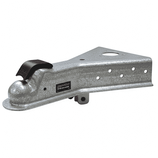 Demco Zinc 2-5/16" EZ-Latch A-Frame 21,000 lbs. Coupler with Chain Anchors - 16680-95