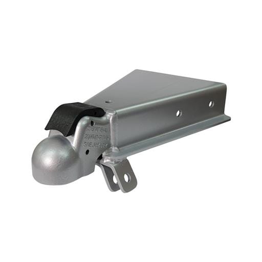 Demco Silver 2-5/16" EZ-Latch A-Frame 21,000 lbs. Cast Coupler with Chain Anchors - 18171-52