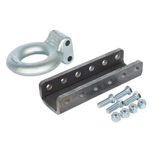 Demco Silver 3" 25,000 lbs. Tow Ring with 12" Channel and Hardware - 6135-52