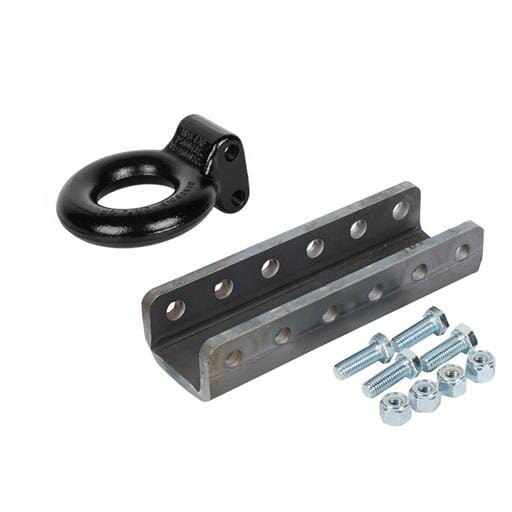 Demco Black 3" 25,000 lbs. Tow Ring with 12" Channel and Hardware - 6135-81