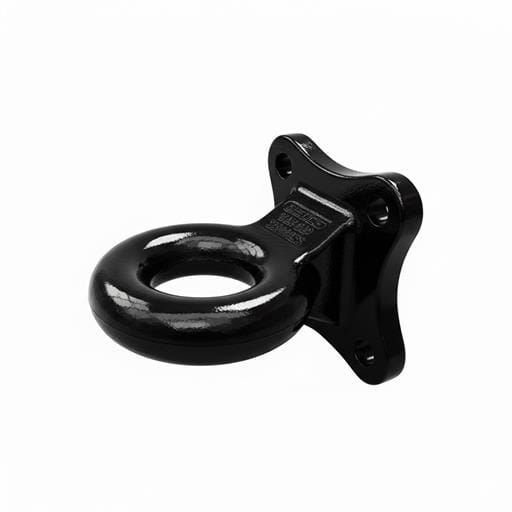 Demco Black 42,000 Flat Mount Pintle Ring - 17706-81