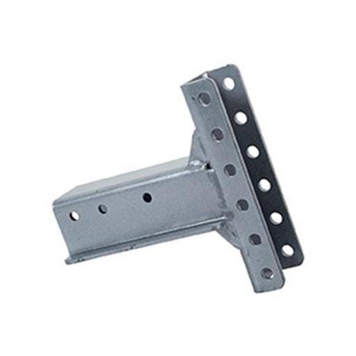 Demco Silver 3" Tube 12,000 lbs. Bolt-On Channel Mount - 13867-52