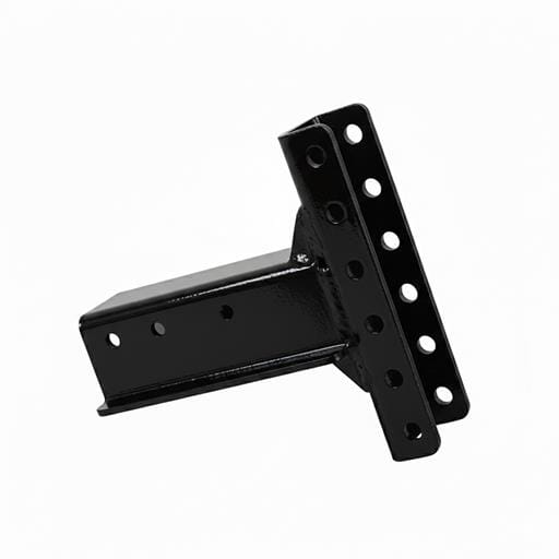 Demco Black 3" Tube 12,000 lbs. Bolt-On Channel Mount - 13867-81