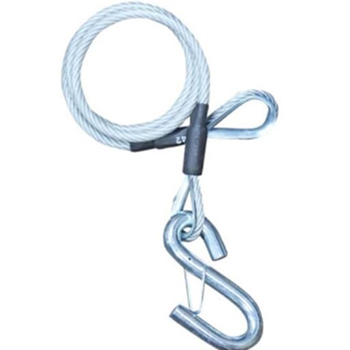 Demco 48" S-Hook Clear 7,000 lbs. Trailer Safety Cable - 17640