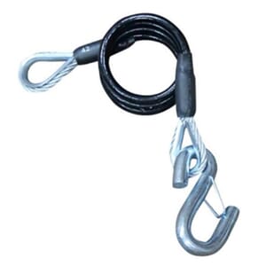 Demco 42" S-Hook Black 9,800 lbs. Trailer Safety Cable - 17643
