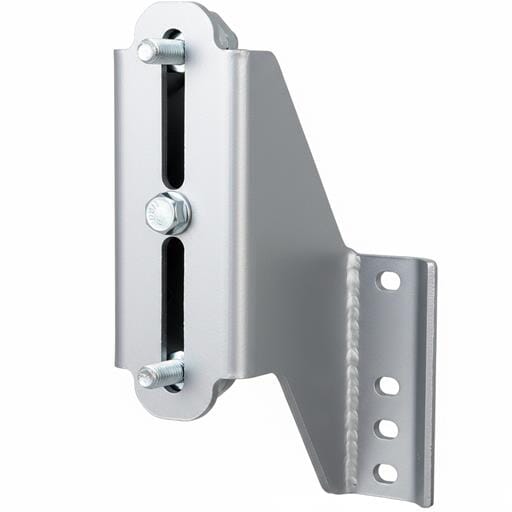 Silver powder coated finish, Universal Jack Mount Spare Tire Holder - will mount opposite of bolt on swivel jacks. Accepts bolt patterns from 2.5”- 6.5”