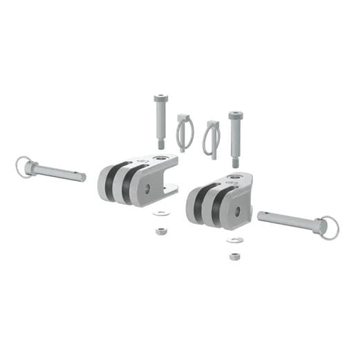 Curt Rambler Heavy-Duty 3-Lug Shackle Ends, 2 Pack - 70011