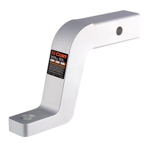 Curt Aluminum Ball Mount (2" Shank, 8,000 lbs, 6" Drop, 8-1/2" Long) - 45382