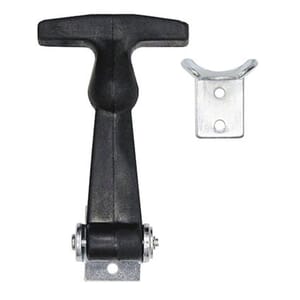 Buyers Products 4-7/8 Inch Easy Grip Rubber Hood Catch With A-Bracket - WJ201A