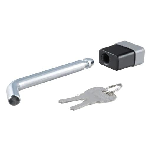 Curt 5/8" Hitch Lock (2", 2-1/2" or 3" Receiver, Deadbolt, Chrome), Keyed Alike - 23021-KA