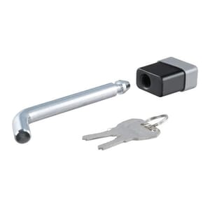 Curt 5/8" Hitch Lock (2", 2-1/2" or 3" Receiver, Deadbolt, Chrome), Keyed Alike - 23021-KA