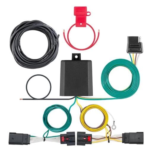 Curt Custom Wiring Harness, 4-Way Flat Output, Select Jeep Wrangler JL, Gladiator - 56407