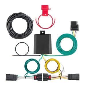 Curt Custom Wiring Harness, 4-Way Flat Output, Select Jeep Wrangler JL, Gladiator - 56407