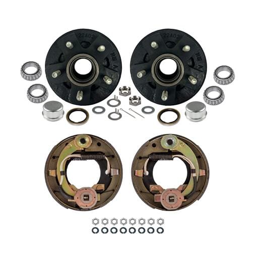 5-4.5" Bolt Circle 2,000 lbs. TruRyde® Trailer Axle Electric Brake Kit - BK2KELE