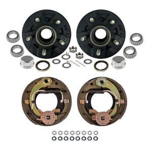 5-4.5" Bolt Circle 2,000 lbs. TruRyde® Trailer Axle Electric Brake Kit - BK2KELE