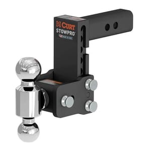 Curt StowPro USA-Made Ball Mount, 5" Drop, 2" Shank, Dual Ball - 45961