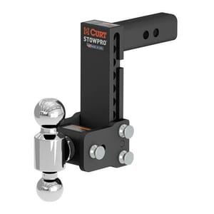 Curt StowPro USA-Made Ball Mount, 7" Drop, 2" Shank, Dual Ball - 45962