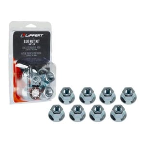 Lippert® Trailer Axle Hex Flange Lug Nut, 5/8"-18 Thread Size, 8 Pack - 2024039634