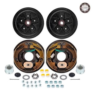 5-4.5" Bolt Circle 3,500 lbs. Lippert® Pre-Greased Trailer Axle Electric Brake Kit - PGBK545ELE-LCI