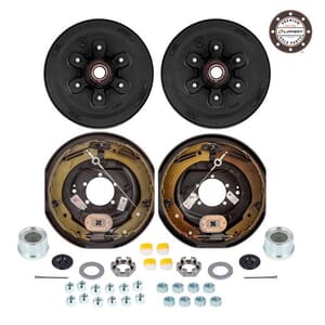 6-5.5" Bolt Circle 5,200 lbs. Lippert® Pre-Greased Trailer Axle Self-Adjusting Brake Kit - PGBK13ELEAUTO-LCI