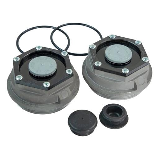 Lippert® Trailer Axle Threaded Dust Cap, 2-7/8" Diameter, 8,000-lb., Grease - 2024055279