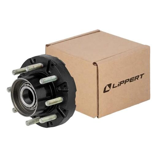 Lippert® Short Threaded Oil Idler Hub Assembly w/ Installed Bearing Kit, 10,000-lb. Axles - 2025043323