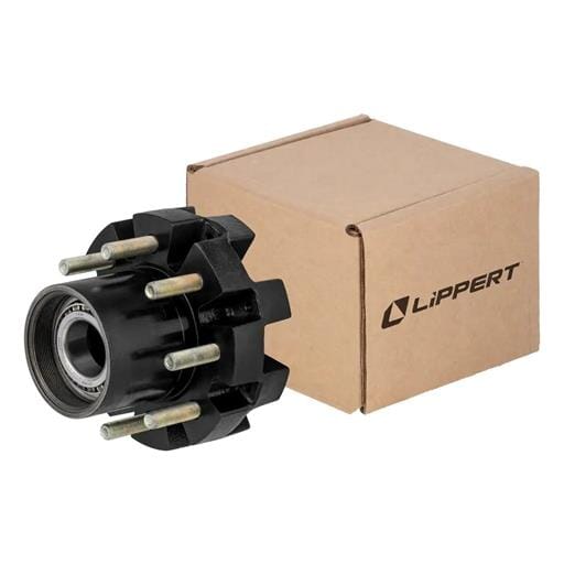 Lippert® Standard Threaded Oil Idler Hub Assembly w/ Installed Bearing Kit, 12,000-lb. - 2025043325