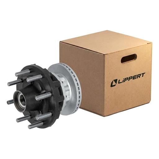 Lippert® Disc Brake Rotor with Threaded Cap, 16,000-lb. Axles, 8 on 275mm Bolt Pattern - 2025048505