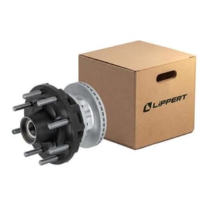 Lippert® Disc Brake Rotor with Threaded Cap, 16,000-lb. Axles, 8 on 275mm Bolt Pattern - 2025048505