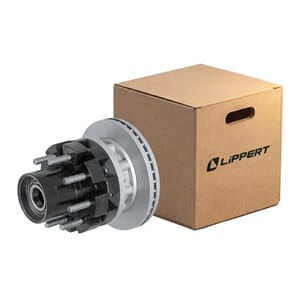 Lippert® Disc Brake Rotor with Threaded Cap, 12,000-lb. Axles, 8 on 6-1/2" Bolt Pattern - 2025048469