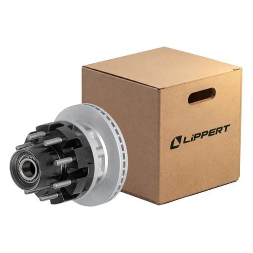 Lippert® Disc Brake Rotor with Threaded Cap, 10,000-lb. Axles, 8 on 6-1/2" Bolt Pattern - 2025048500