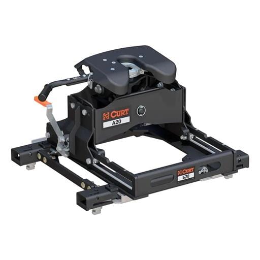 Curt A20 Sliding 5th Wheel Hitch, 20K, Select Silverado, Sierra, 6.5' Bed Puck System - 16081