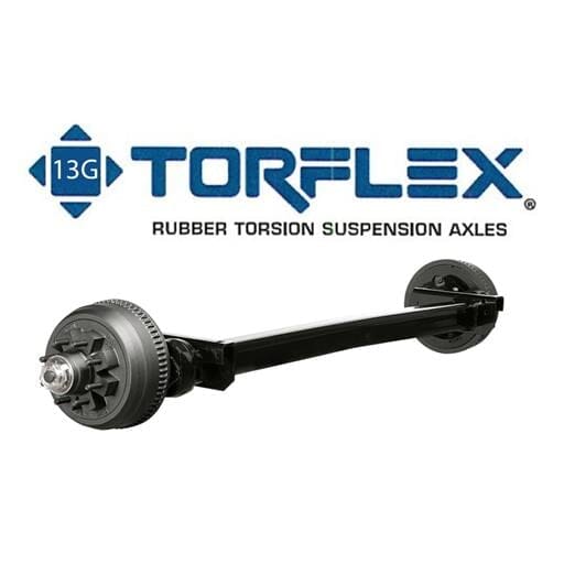 10,000 lb. #13G Dexter® Torflex® Rubber Torsion Suspension Trailer Axle Beam