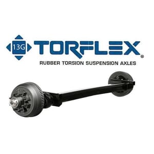 10,000 lb. #13G Dexter® Torflex® Rubber Torsion Suspension Trailer Axle Beam