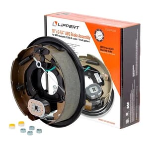 Lippert® ABS Forward Self-Adjusting Trailer Brake Assembly, 10" x 2-1/4" Brake Size - 2025074381
