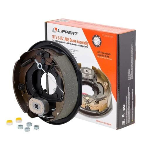 Lippert® ABS Forward Self-Adjusting Trailer Brake Assembly, 10" x 2-1/4" Brake Size - 2025074383