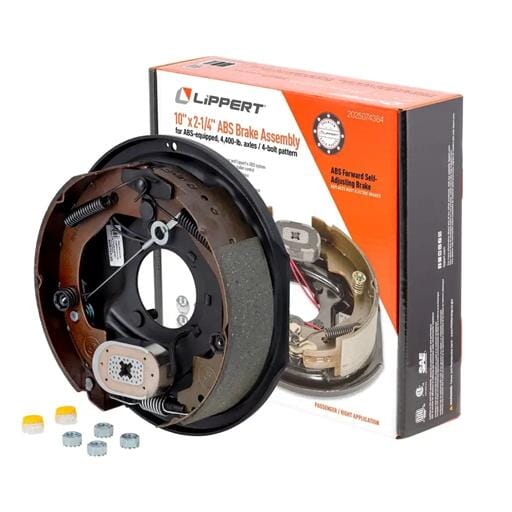 Lippert® ABS Forward Self-Adjusting Trailer Brake Assembly, 10" x 2-1/4" Brake Size - 2025074384