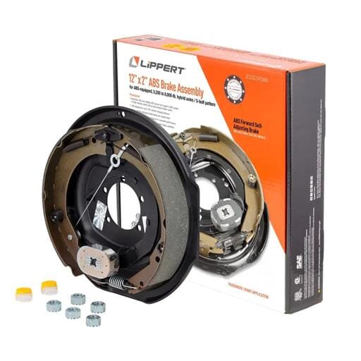 Lippert® ABS Forward Self-Adjusting Trailer Brake Assembly, 12" x 2" Brake Size - 2025074386