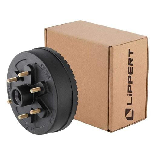 Lippert® ABS 10" Brake Hub with Races & Wheel Studs, 4,400-lb. Axles - 2025077655