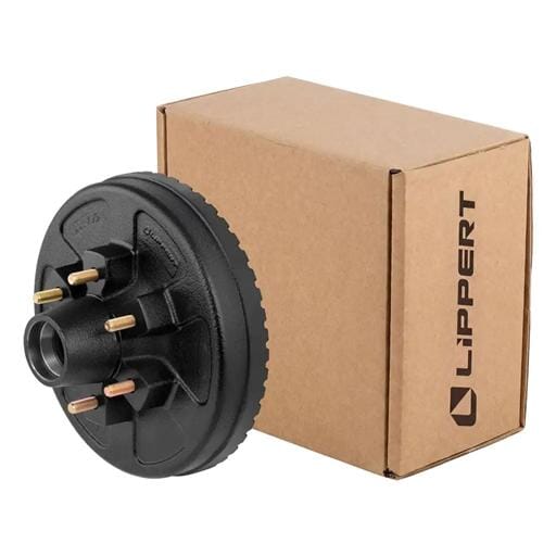 Lippert® ABS 12" Brake Hub with Races & Wheel Studs, 6,000-lb. Axles - 2025077659