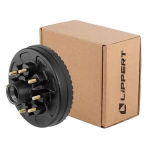 Lippert® ABS 12" Brake Hub with Races & Wheel Studs, 7,000-lb. Axles - 2025077665