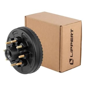 Lippert® ABS 12" Brake Hub with Races & Wheel Studs, 7,000-lb. Axles - 2025077669