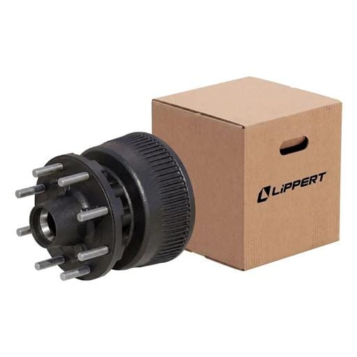 Lippert® ABS 12-1/4"Standard Threaded Brake Hub Assembly with Races & Wheel Studs - 2025077684