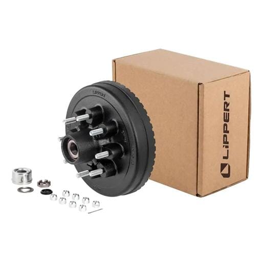 Lippert® ABS 12" Brake Hub Complete Kit with Installed Bearings, 7,000-lb. Axles - 2025077670