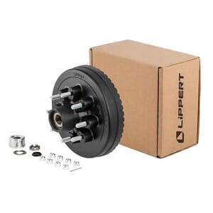 Lippert® ABS 12" Brake Hub Complete Kit with Installed Bearings, 7,000-lb. Axles - 2025077670