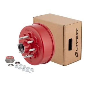Lippert® ABS 12-1/4" Red Standard Threaded Brake Hub Complete Kit, 8,000-lb. Axles - 2025077681