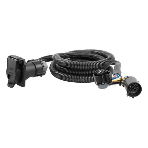 Curt 7' Custom Wiring Extension Harness (Adds 7-Way RV Blade to Truck Bed, Packaged) - 59100