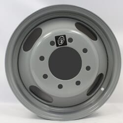 16" Steel Dual wheel with 8-6.5" bolt circle 4.60" center bore - X45477CK