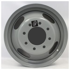 16" Steel Dual wheel with 8-6.5" bolt circle 4.60" center bore - X45477C